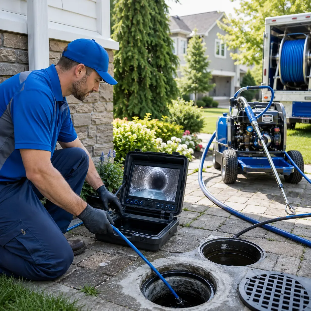 Outdoor drain cleaning professionals serving Stafford, TX